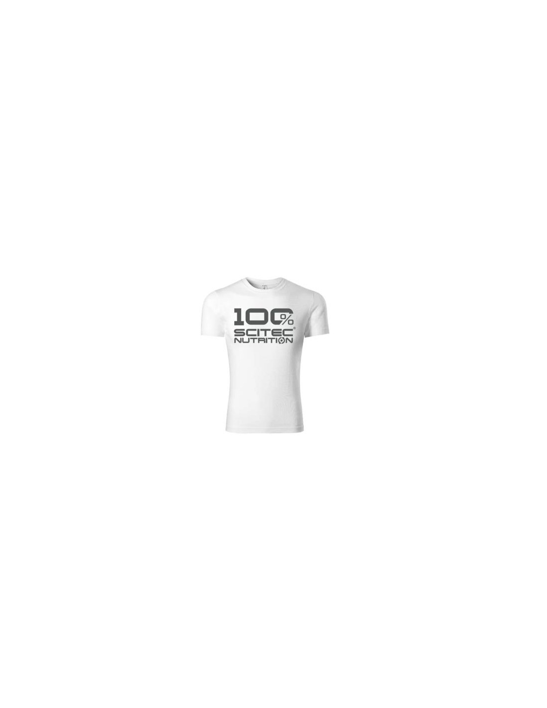100% T-Shirt Man White S de Scitec Nutrition