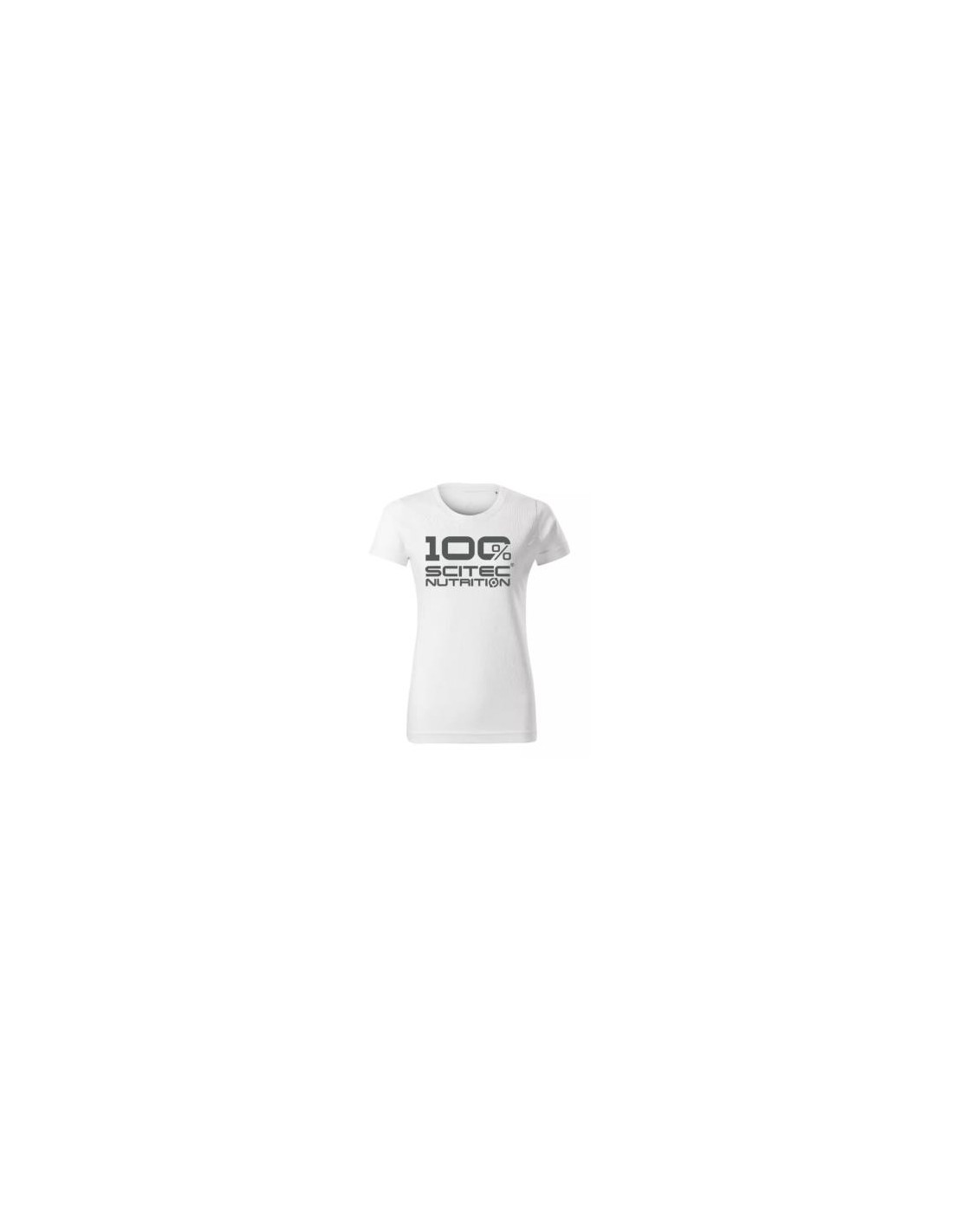 100% T-Shirt Woman White S de Scitec Nutrition