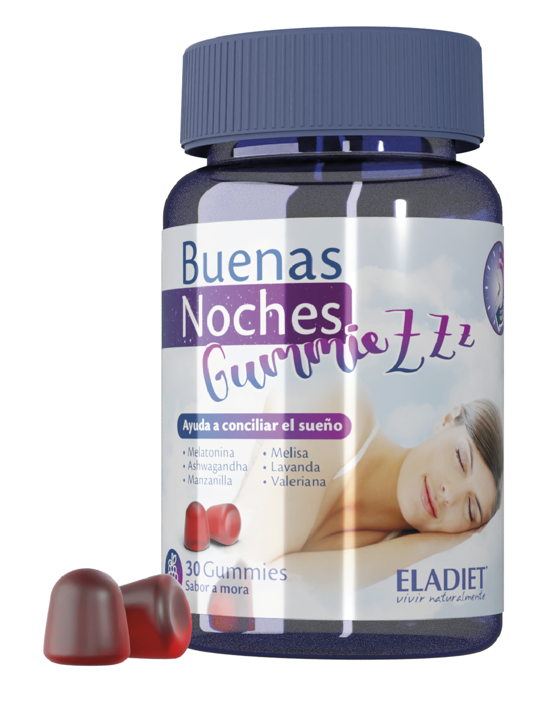 Buenas Noches Mora 30Gummies. de Eladiet