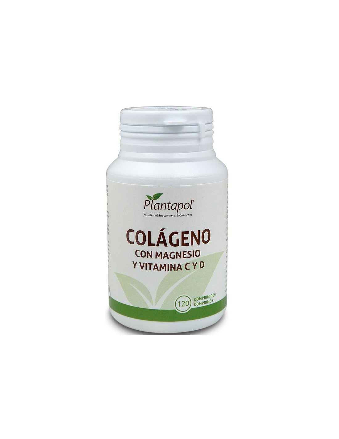 Colageno, Magnesio, Vitamina C y D (120 Comprimidos 600 Mg) de Plantapol