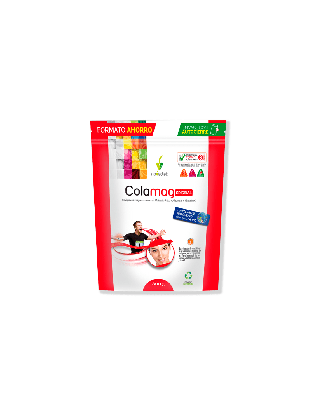 Pack 3x2 Doypack Colamag Envase de 300 g. de Novadiet