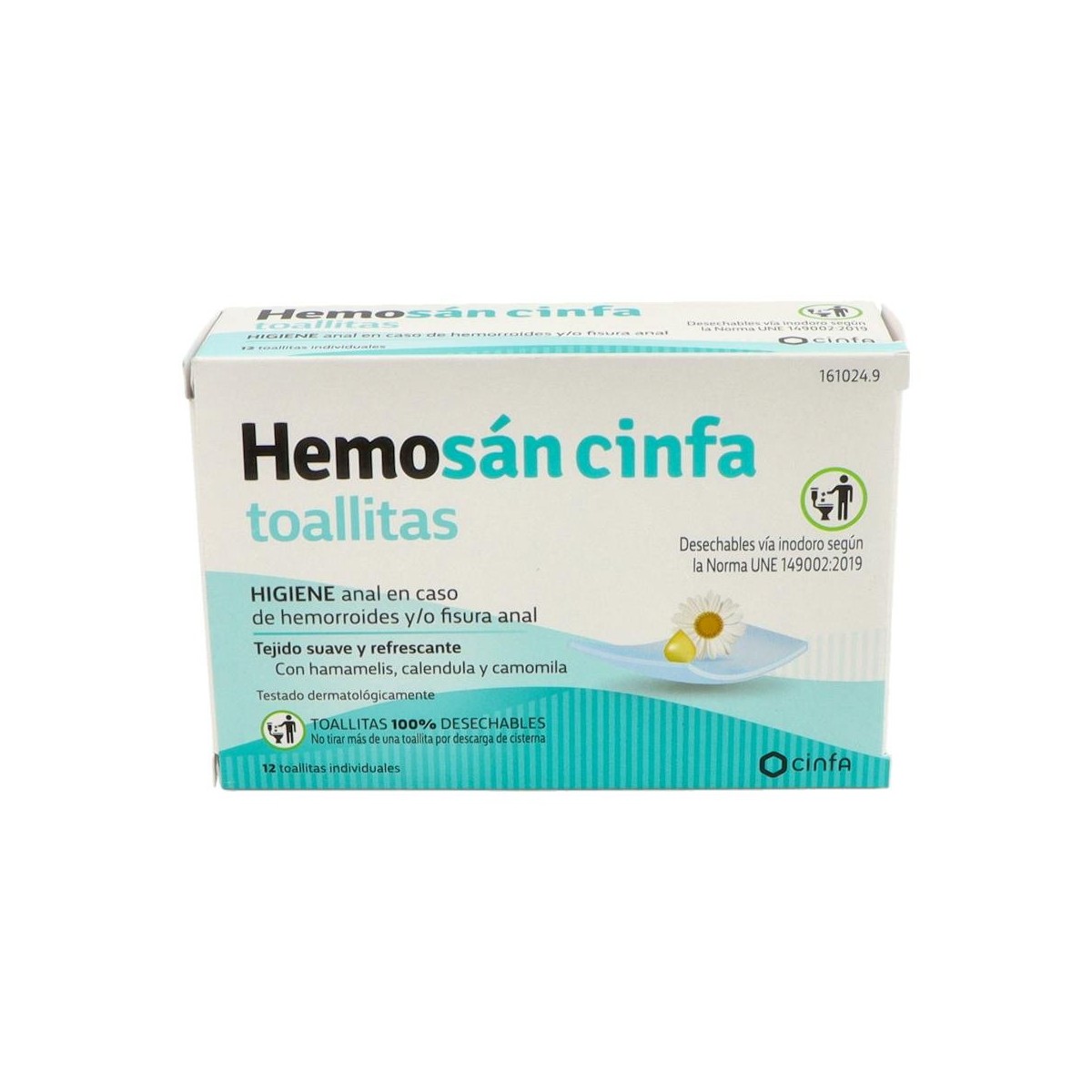 Hemosan Cinfa 12 Toallitas