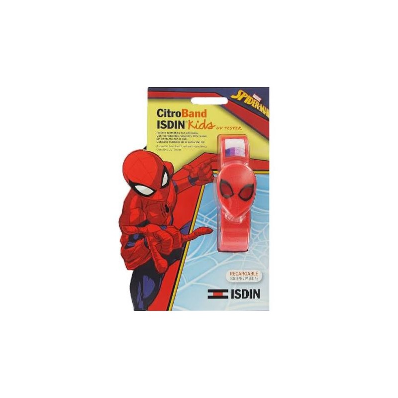 Pulsera Antimosquitos Isdin Citroband Spider-Man + 2 Recambios