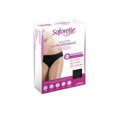 Saforelle Culotte Ultra Absorbante Noir Talla 38