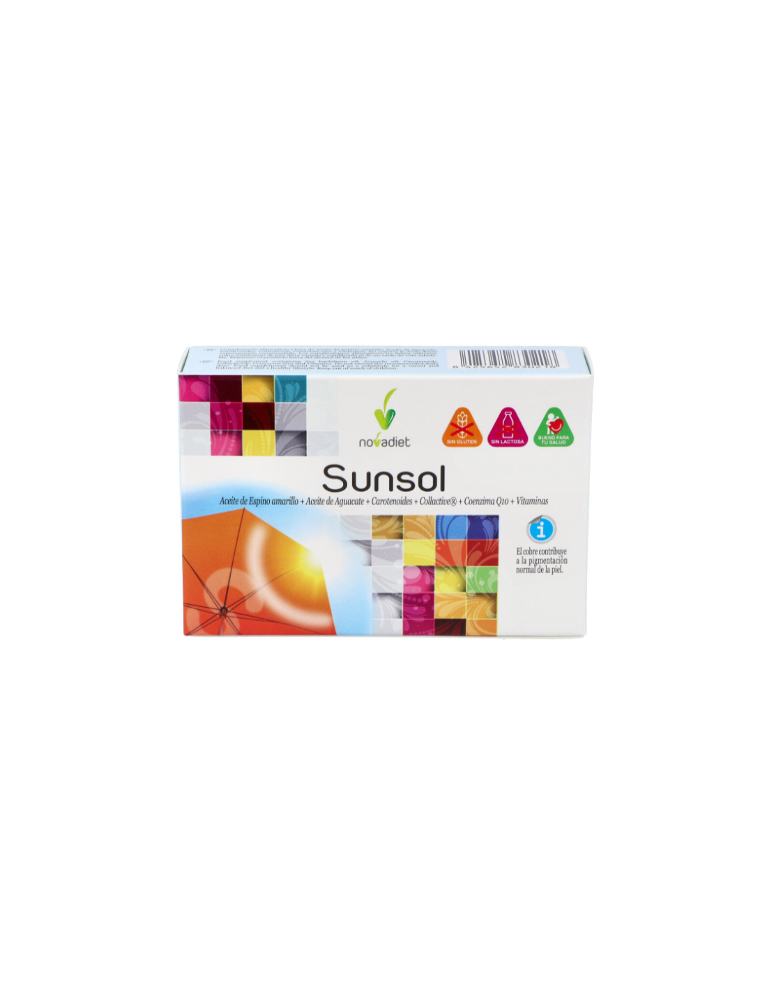 Sunsol Envase de 30 cápsulas blandas. de Novadiet