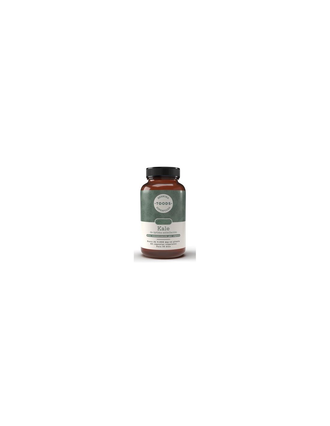 Toods Superfoods Kale 60 Capsulas de Herbora