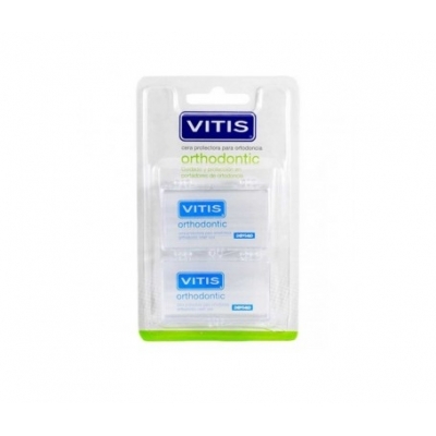 Vitis® Orthodontic cera protectora de rozaduras 5 barritas x2uds