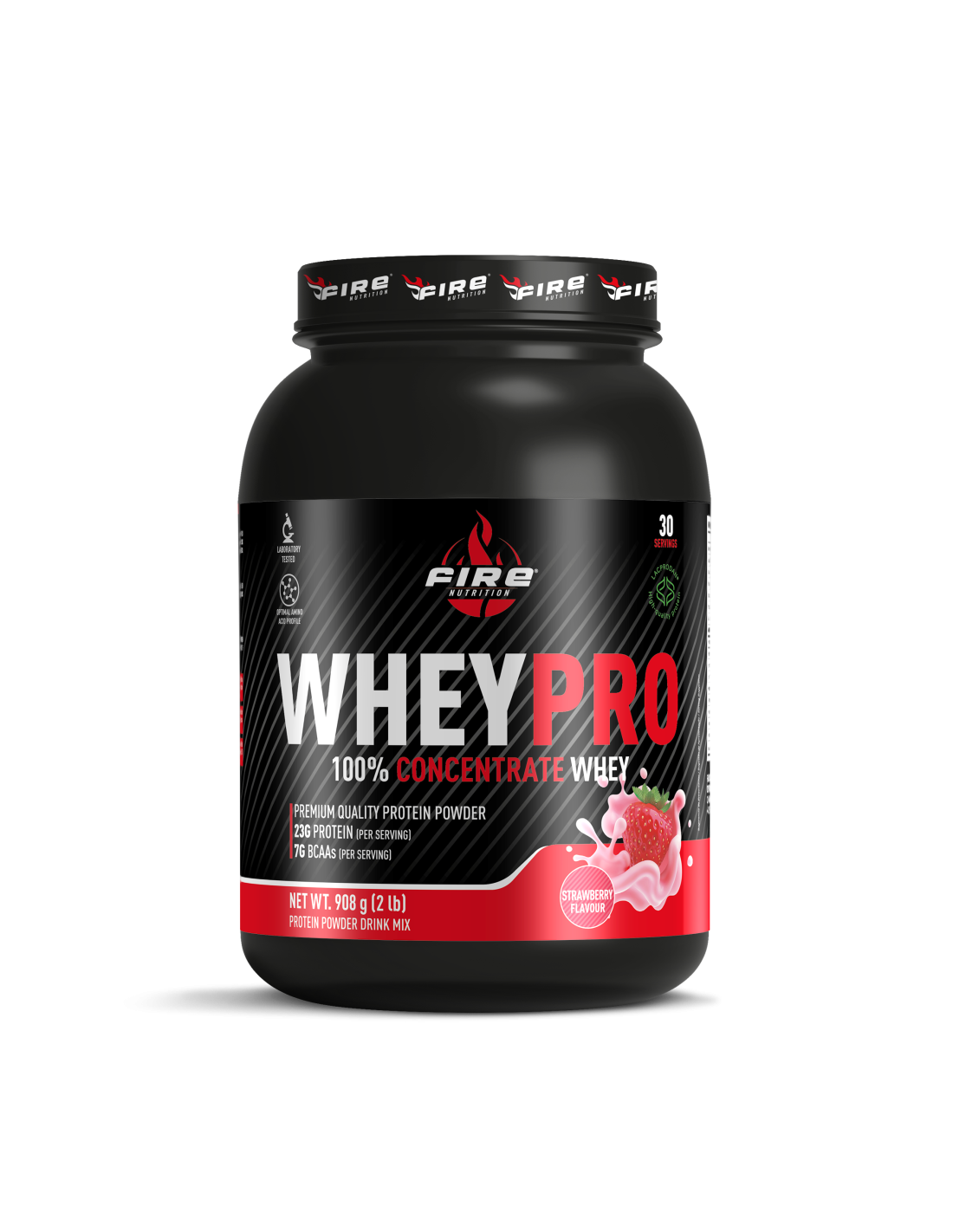 Wheypro Concentrate Fresa 908Gr. de Fire Nutrition